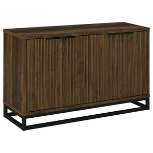 Ryatt 4-door Engineered Wood Accent Cabinet - Dark Pine