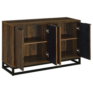 Ryatt 4-door Engineered Wood Accent Cabinet - Dark Pine
