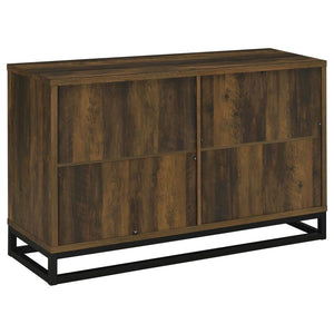 Ryatt 4-door Engineered Wood Accent Cabinet - Dark Pine