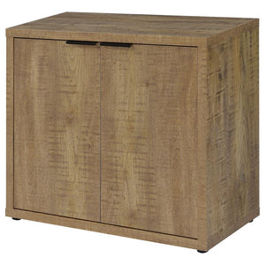 Pepita 2-door Engineered Wood Accent Cabinet - Mango Brown