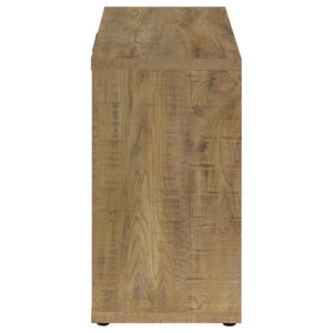 Pepita 2-door Engineered Wood Accent Cabinet - Mango Brown