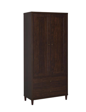 Wadeline 2-door Tall Accent Storage Cabinet - Rustic Tobacco
