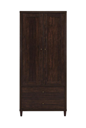 Wadeline 2-door Tall Accent Storage Cabinet - Rustic Tobacco