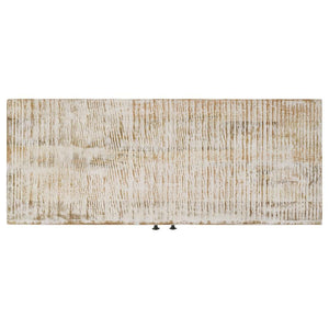 Eileen 2-door Wood Storage Accent Cabinet - White Washed