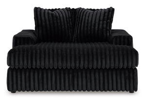 Midnight-Madness Oversized Chaise - Onyx