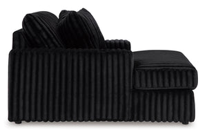 Midnight-Madness Oversized Chaise - Onyx