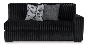 Midnight-Madness 2-Piece Sectional Sofa with Left Facing Chaise -Onyx