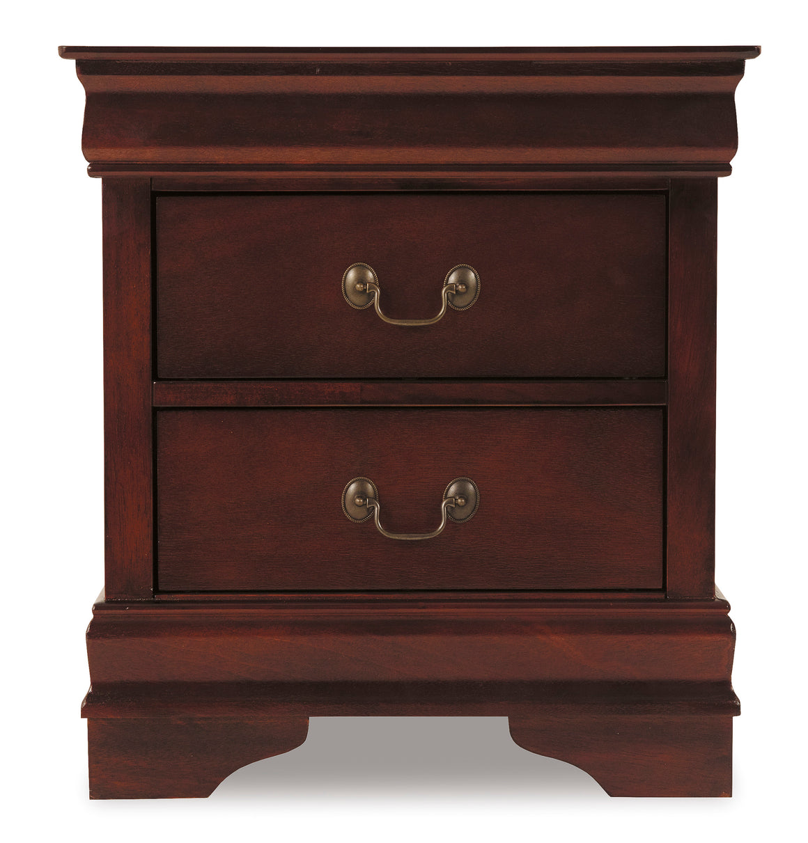 Alisdair Two Drawer Nightstand - Reddish Brown