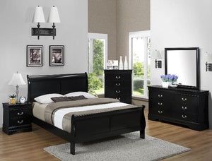 Louis Philip Bedroom Set - Black