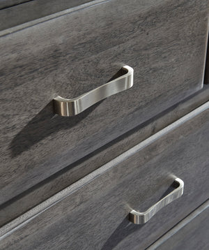 Caitbrook Full Storage Bed with 7 Drawers - Gray