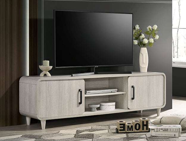 Nyomi TV Stand - White by Crown Mark