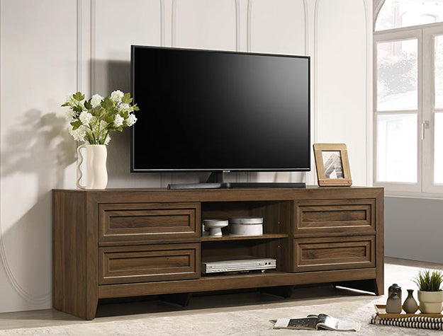 Lorraine TV Stand Brown by Crown Mark