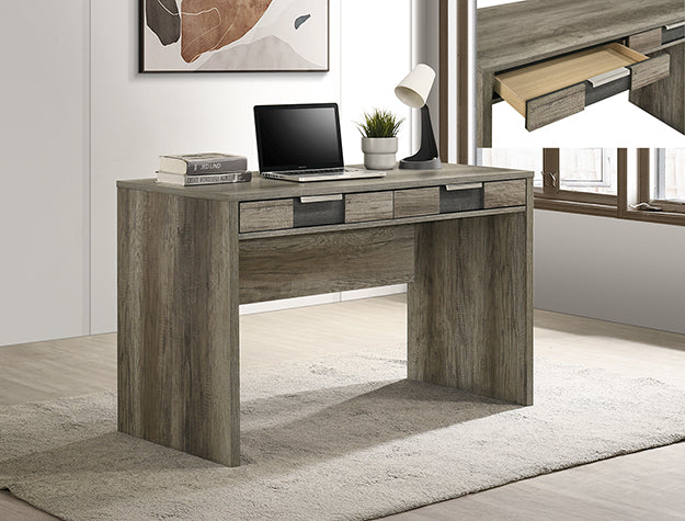Rangley Writing Desk-Grey/Brown by Crown Mark