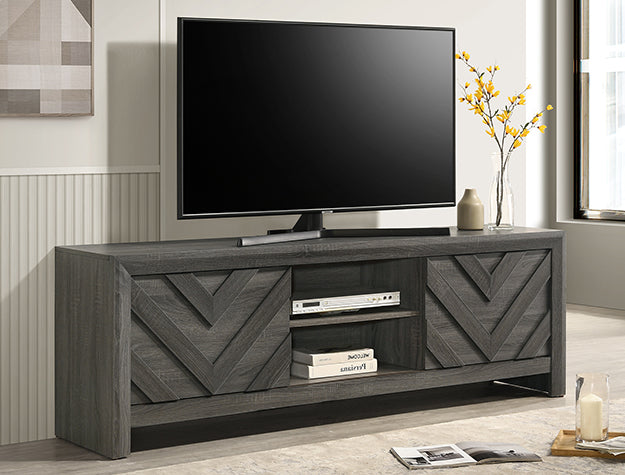 Valor TV Stand-Grey by Crown Mark