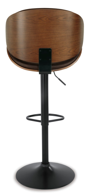 Bellatier Adjustable Height Bar Stool - Brown