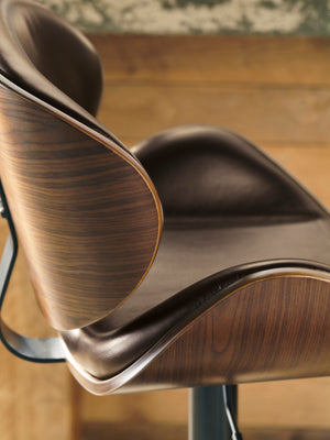 Bellatier Adjustable Height Bar Stool - Brown