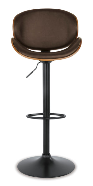 Bellatier Adjustable Height Bar Stool - Brown