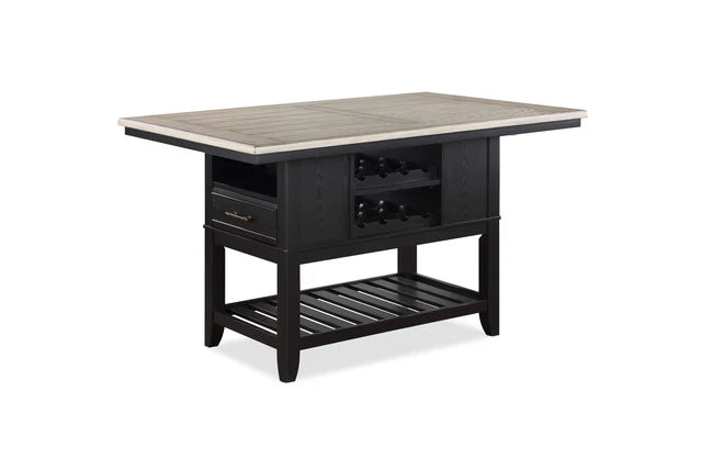 Frey Counter Height Dining Set - Black/Grey