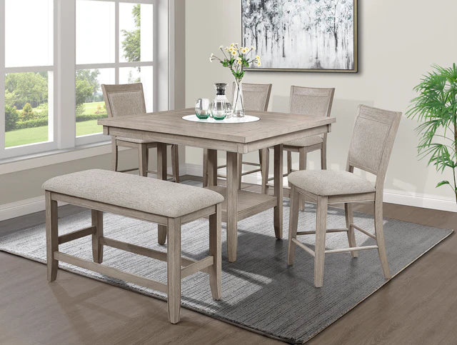Fulton Counter Height Dining Set - White Oak