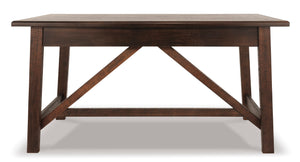 Baldridge Home Office Large Leg Desk - Rustic Brown