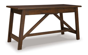 Baldridge Home Office Large Leg Desk - Rustic Brown