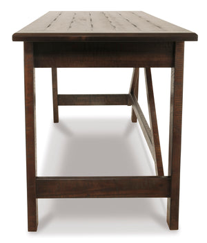 Baldridge Home Office Large Leg Desk - Rustic Brown