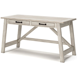 Carynhurst Home Office Large Leg Desk - Whitewash