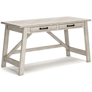 Carynhurst Home Office Large Leg Desk - Whitewash