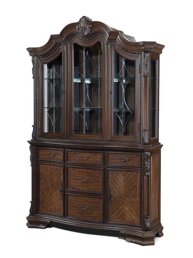 Kiera China Cabinet - Coffee Brown