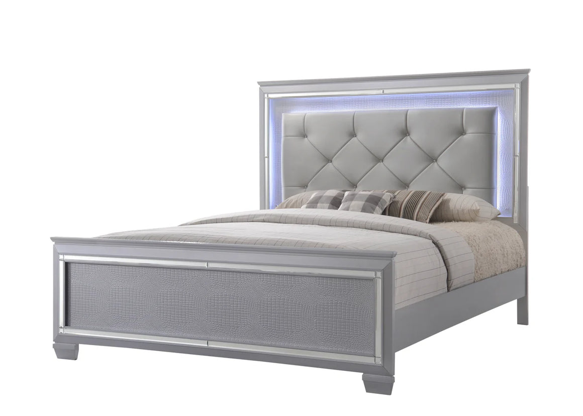 Cheap Tufted BEd with Led Lights 