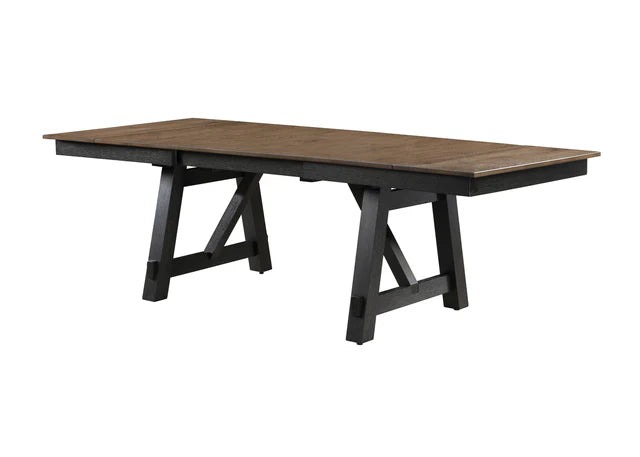 Maribelle Extendable Dining Set - Wheat/Charcoal