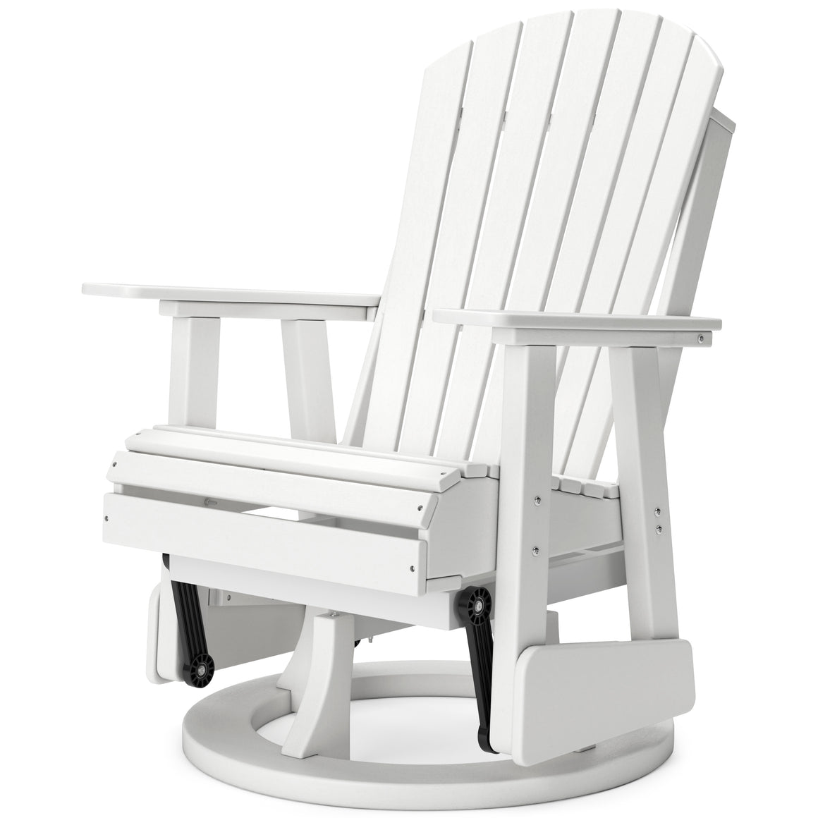 Hyland wave Outdoor Swivel Glider Chair - White