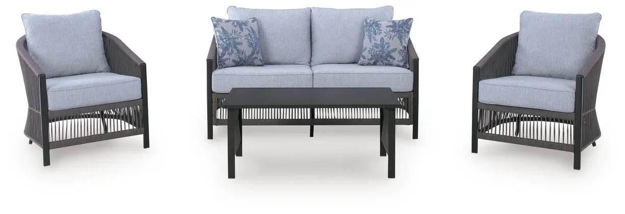 Bridges Beach Love/Chairs/Table Set (4/CN)
