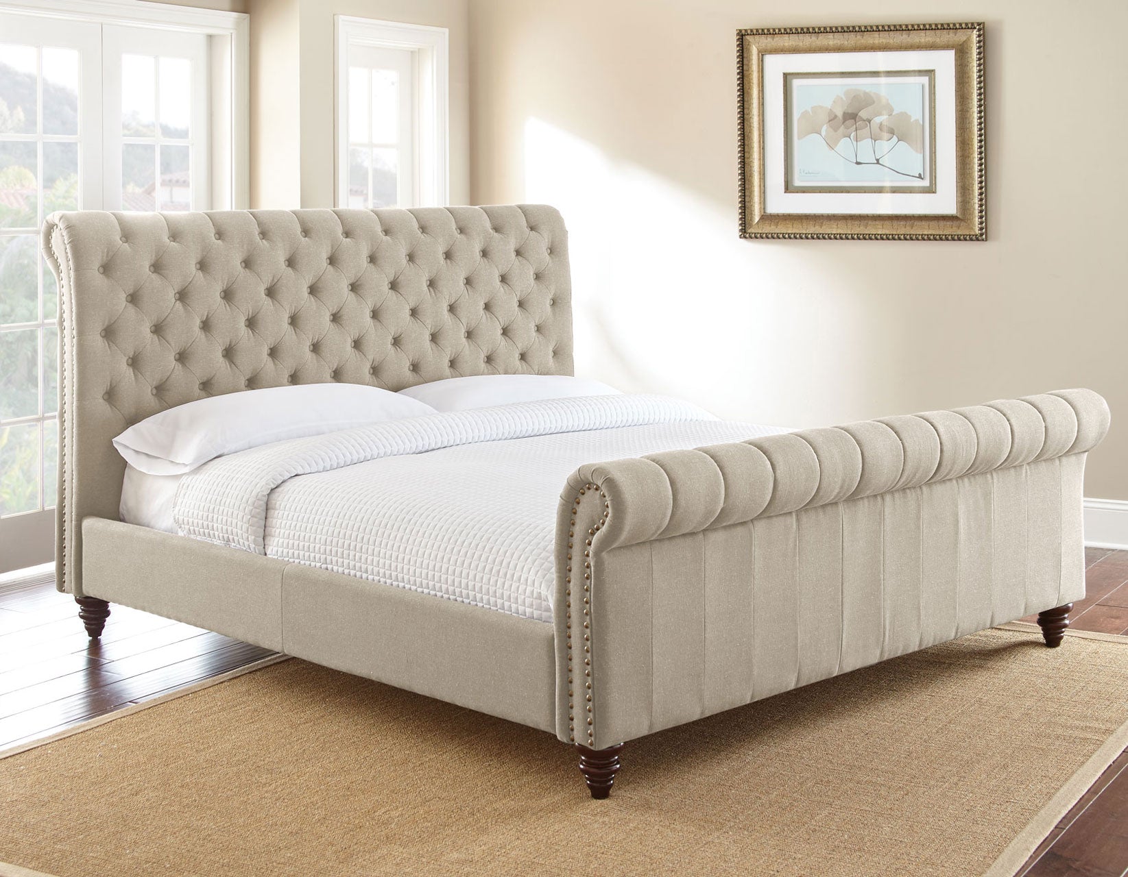 Swanson King Platform Bed - Sand