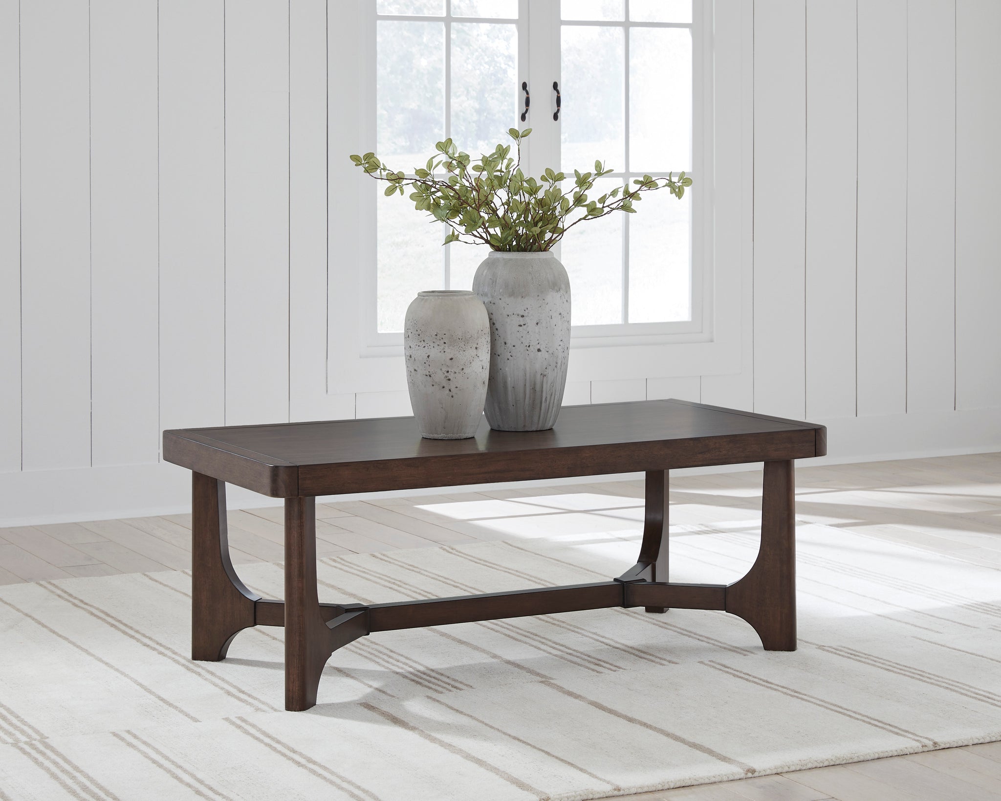 Korestone Rectangular Cocktail Table - Dark Brown