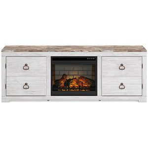 Willowton TV Stand with Electric Fireplace