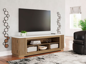 Camdill XL TV Stand - Light Brown