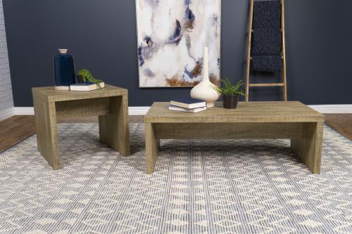 Lynette 2-piece Rectangular Coffee and End Table Set Mango
