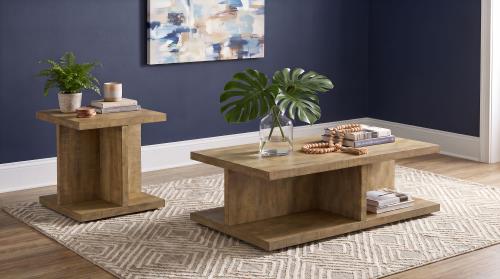 Cortona 2-piece Coffee and End Table Set Mango