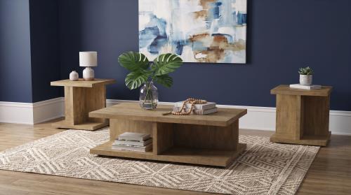 Cortona 3-piece Coffee and End Table Set Mango