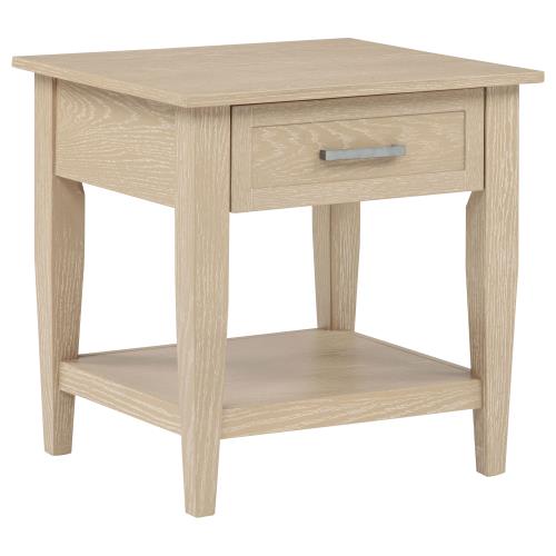 Lindenton 1-drawer Wood Occasional Side End Table Blonde