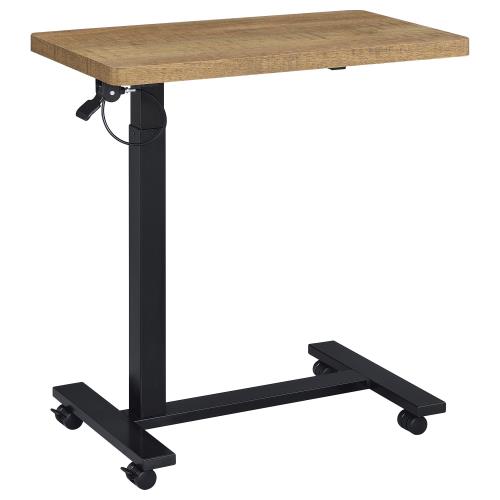 Westpark Pneumatic Adjustable C-Shape Side Table with Casters Mango