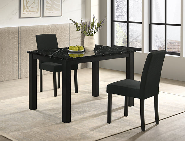 Resia Dining Black - 3Pc
