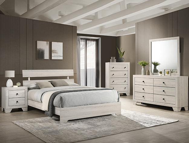 Atticus White 5-Piece Bedroom Set by Crown Mark