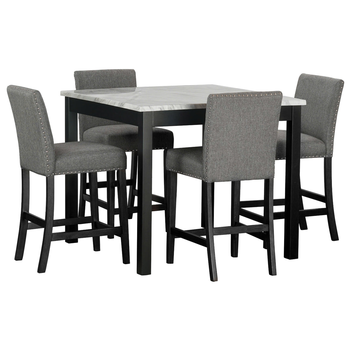 Dior12 - Pub Table + 4 Chair Set