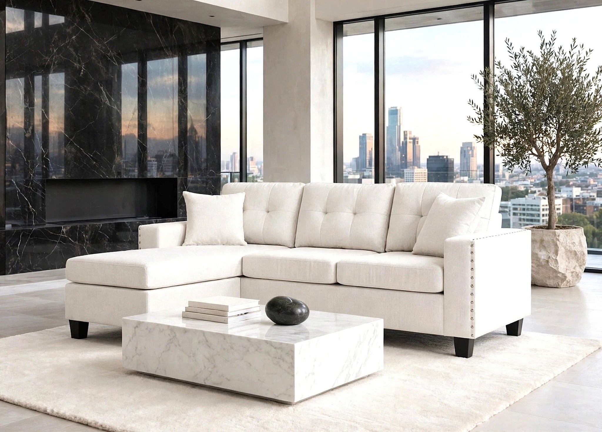 Cris Sand - Reversible Sectional