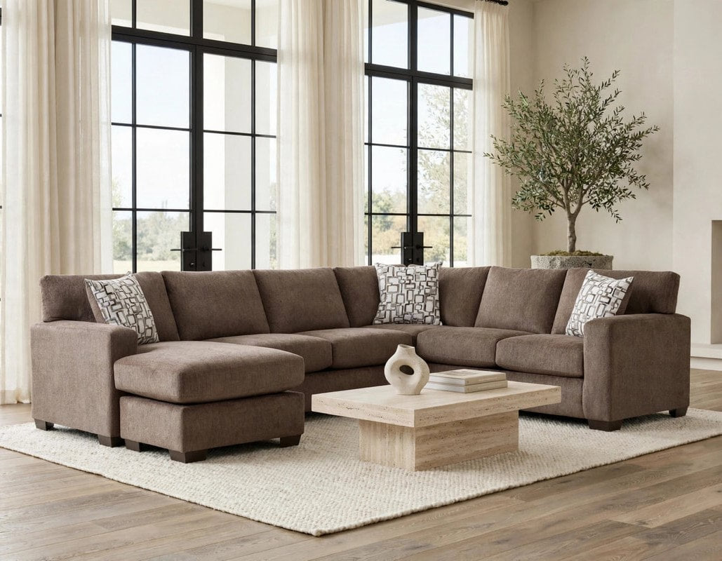 106 Brown Sectional