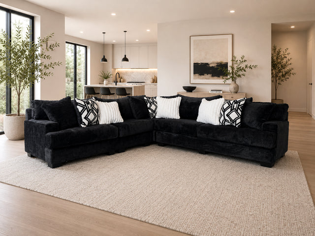 Adriel Oversized Sectional (BLACK)