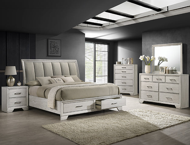 Jaymes White Mist 5-Piece Bedroom Set by Crown Mark
