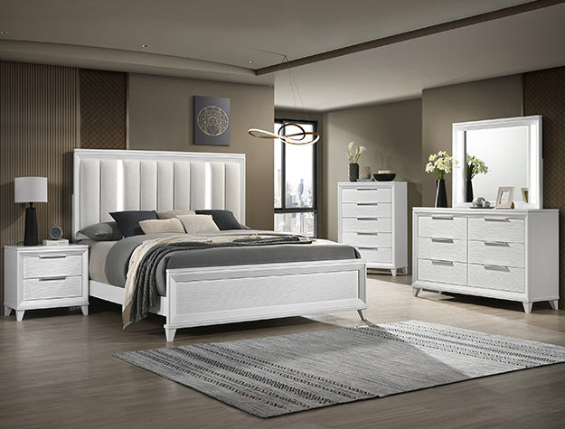 Cressida White 5-Piece Bedroom Set by Crown Mark